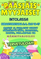 Tervetuloa pääsiäismyyjäisiin 2.4. klo 14-17.