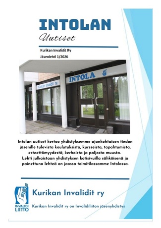 Uusi Intolan uutiset on ilmestynyt. Voit lukea sen tästä alta sähköisessä muodossa.