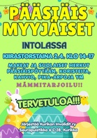 Tervetuloa pääsiäismyyjäisiin 2.4. klo 14-17.